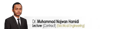 Staf EE Pensyarah Junior Dr Muhammad Najwan Hamidi