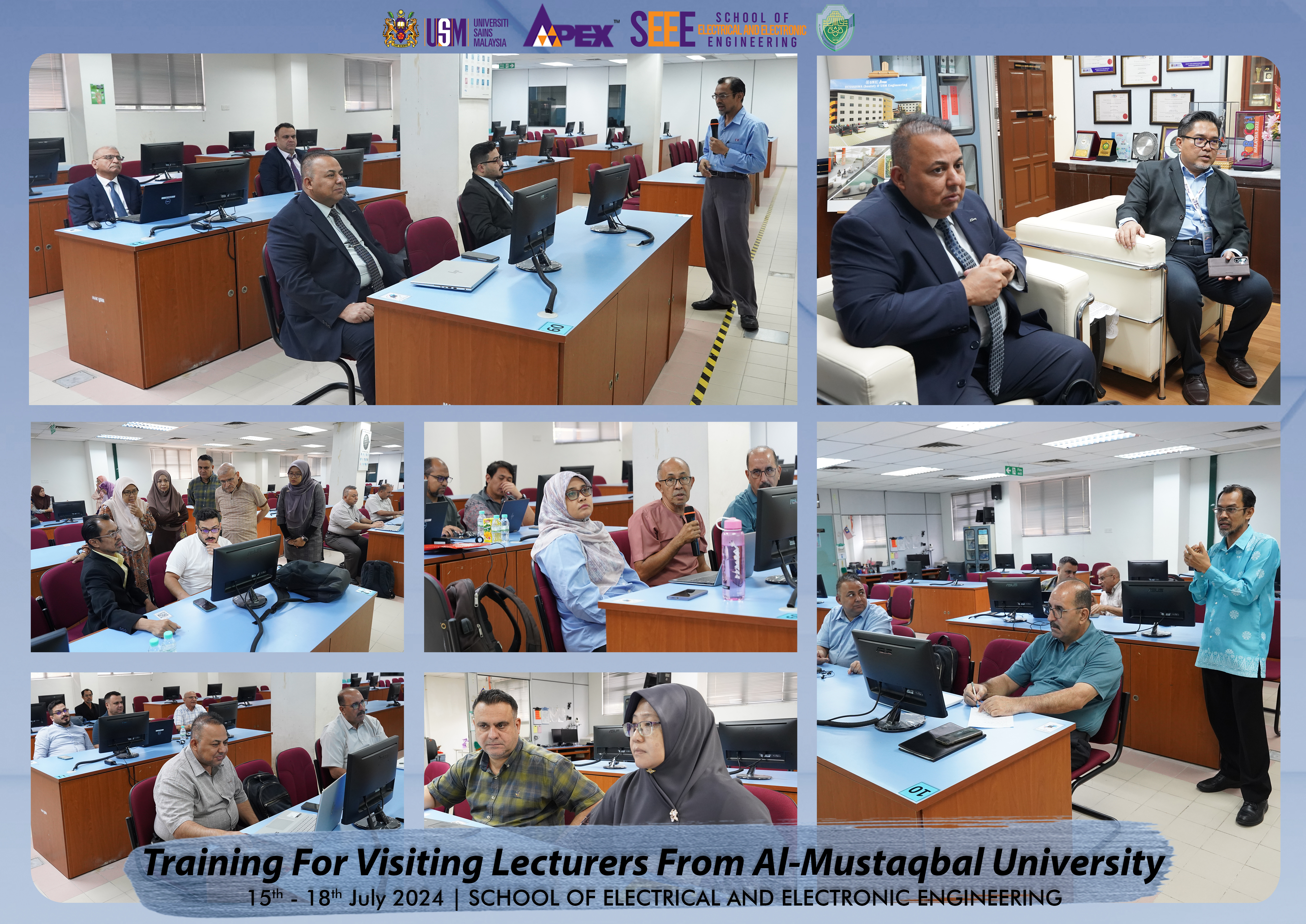 2024 0715 Photo Collage Training For Visiting Lecturers From AlMustaqbal University