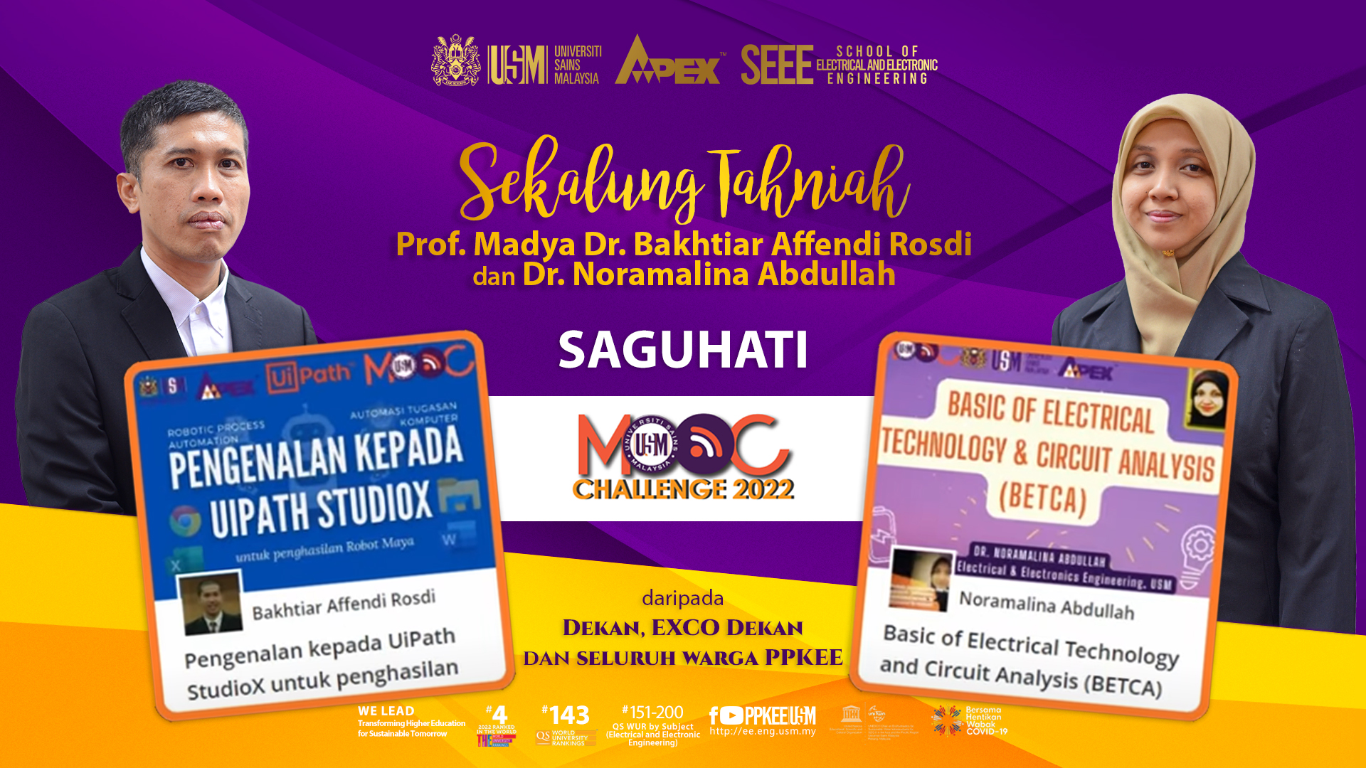 2022 1205 Poster Tahniah Saguhati USM MOOC Challenge 2022 Dr Bakhtiar Dr Amalina