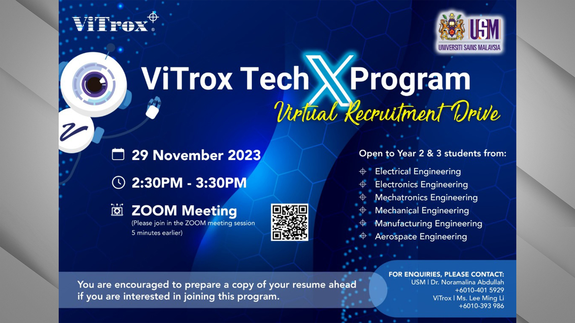 2023 1127 ViTrox Tech X Program