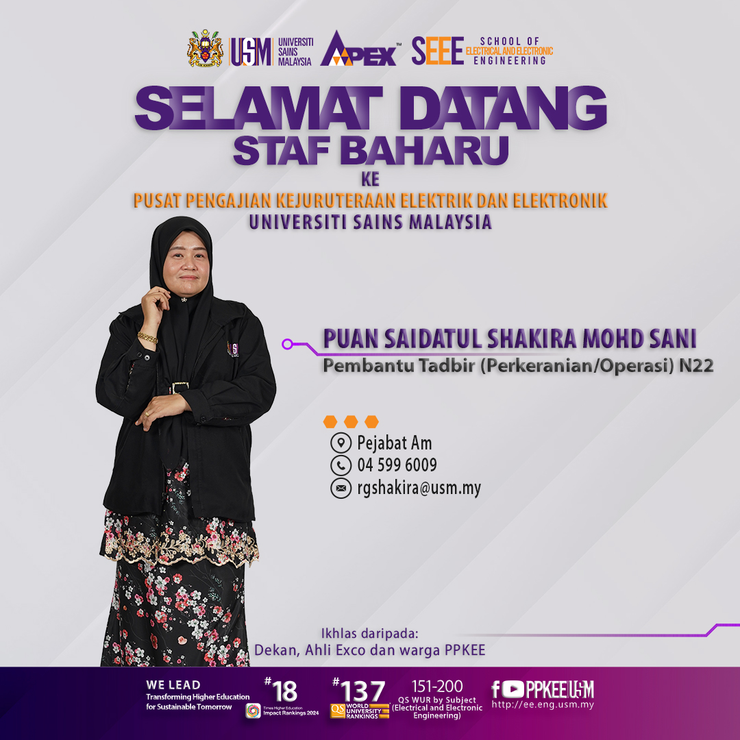 2024 0903 Poster 1080x1080 Staf Baharu Saidatul Shakira Mohd Sani