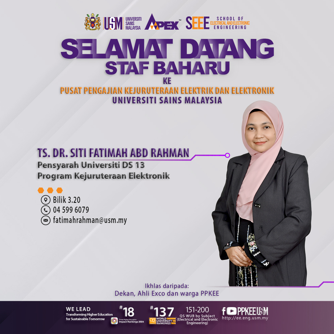 2025 0203 Poster 1080x1080 Staf Baharu Ts. Dr. Siti Fatimah Abd Rahman