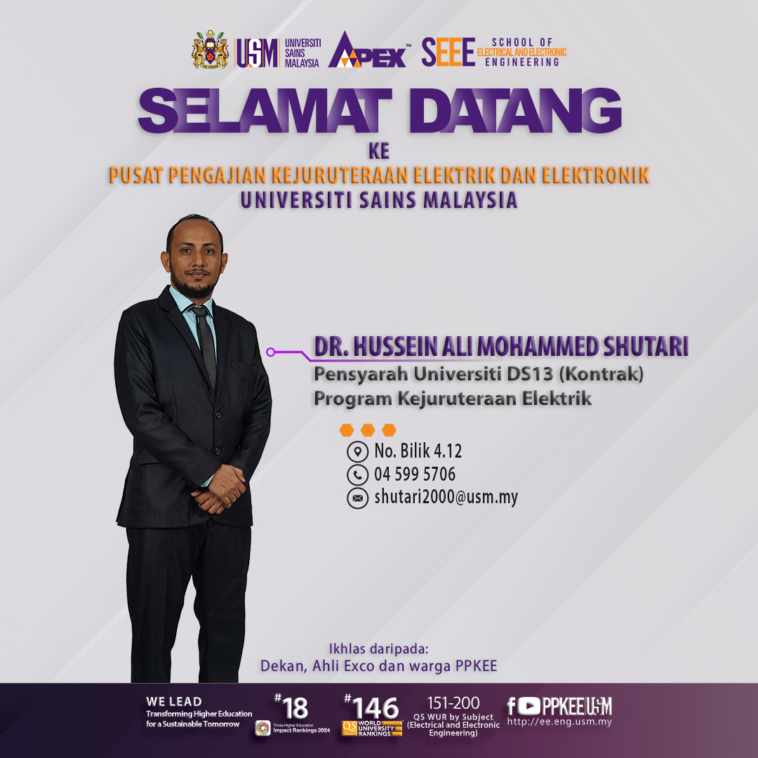 2024 0429 Poster 1080x1080 Staf Baharu Dr. Hussein Ali Mohammed Shutari