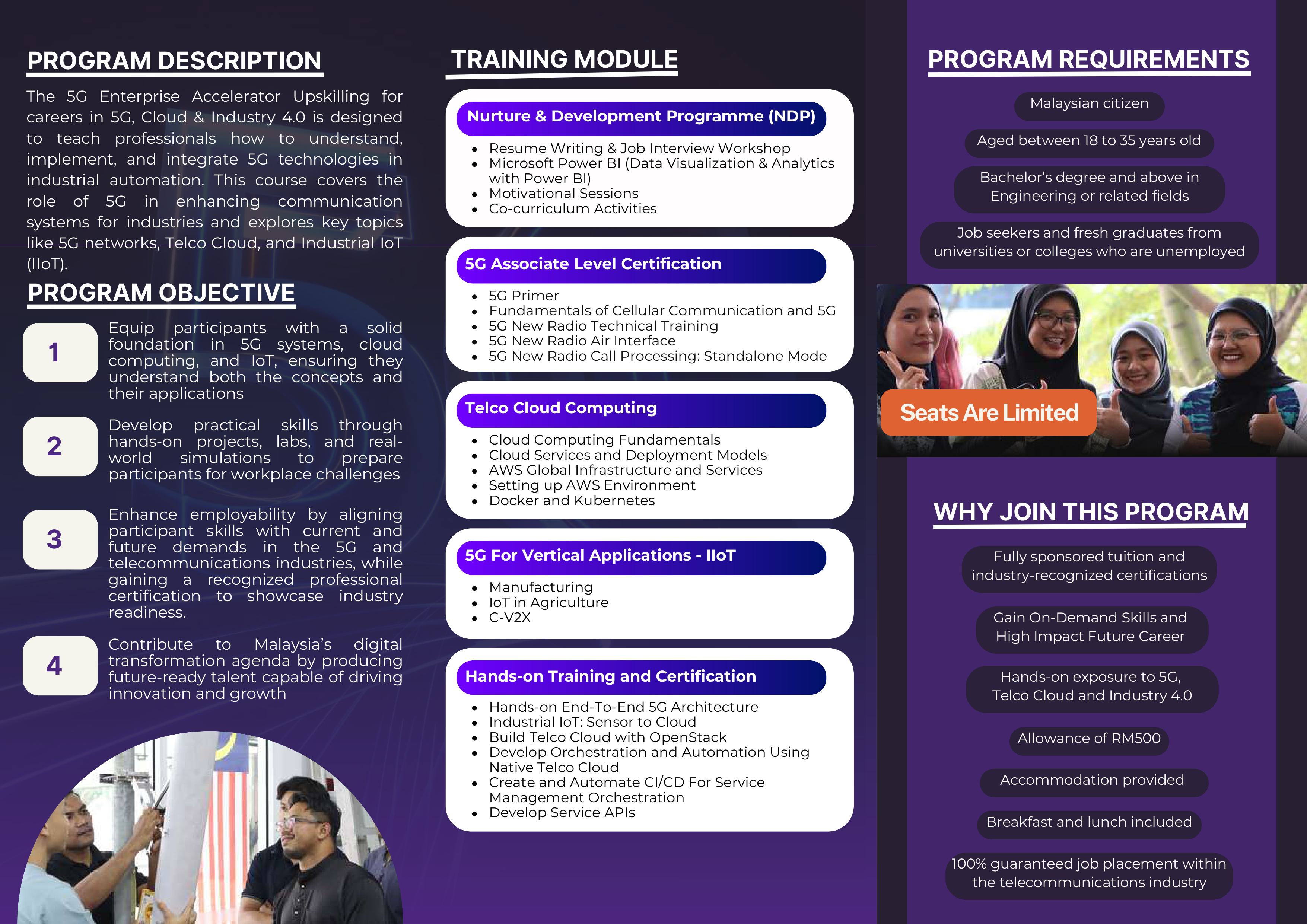 Pamphlet 5GEnterpriseAccelerator UpskillingforCareersin5GCloudIndustry4.0 compressed images 1