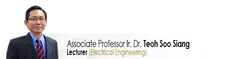 Staf EE Pensyarah Profesor Madya Ir Dr Teoh Soo Siang