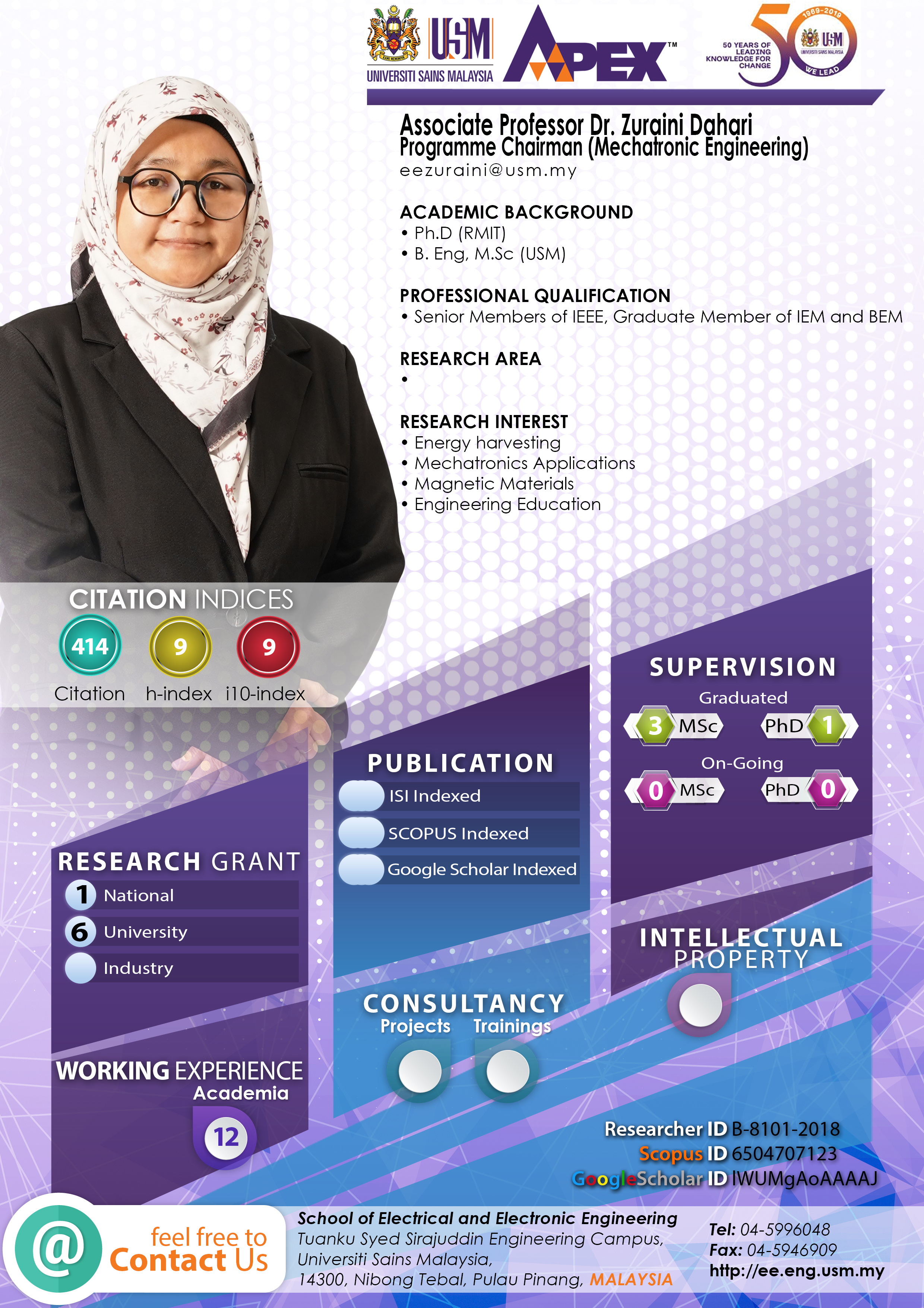 Infografik Zuraini Dahari 2026