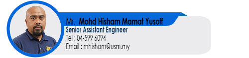 Staf EE Teknikal Pen. Jurutera JA38 Mohd Hisham Mamat Yusoff