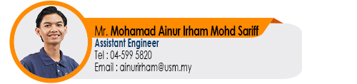 Staf EE Teknikal Pen. Jurutera Mr. Mohamad Ainur Irham Mohd Sariff