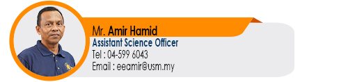 Staf EE Teknikal Pen. Pegawai Sains Mr. Amir Hamid