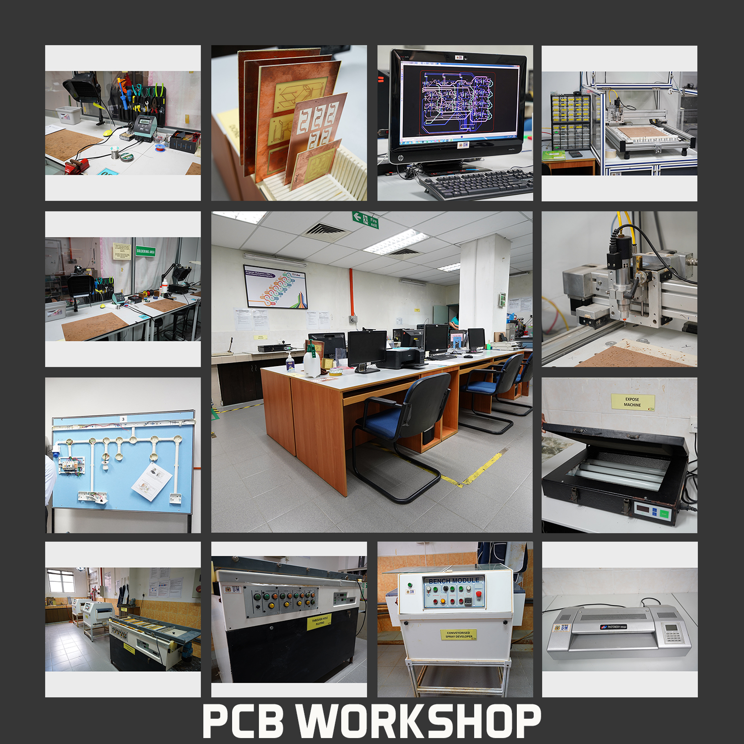 2025 0708 Photo Collage PCB Workshop Equipment