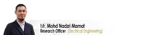 Staf EE Pegawai Penyelidik Mr Mohd Nadzri Mamat